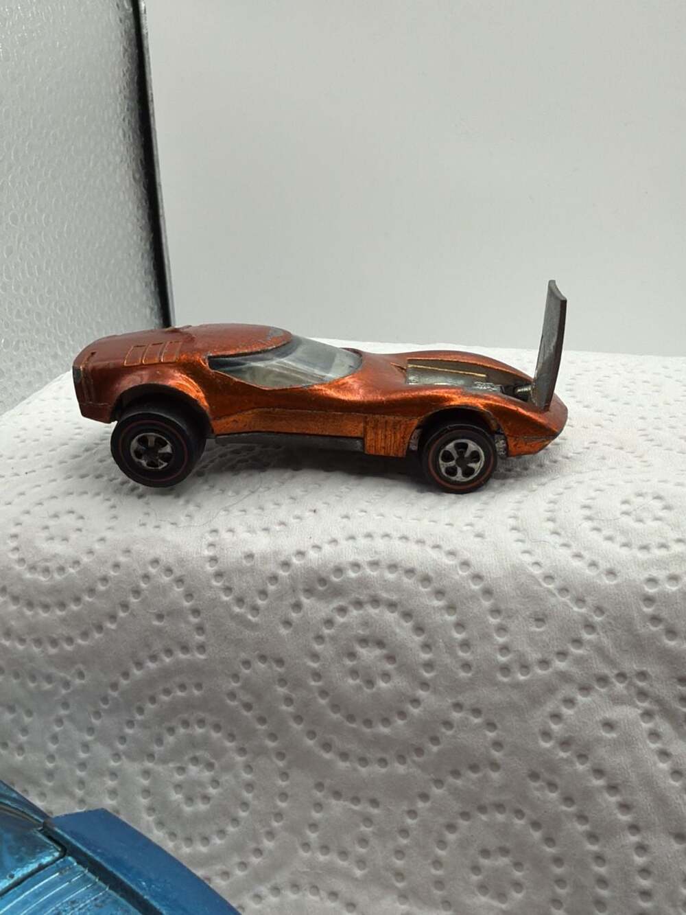 Vintage 1968 Hot Wheels Redline Torero Spectraflame Orange Diecast Car with Open